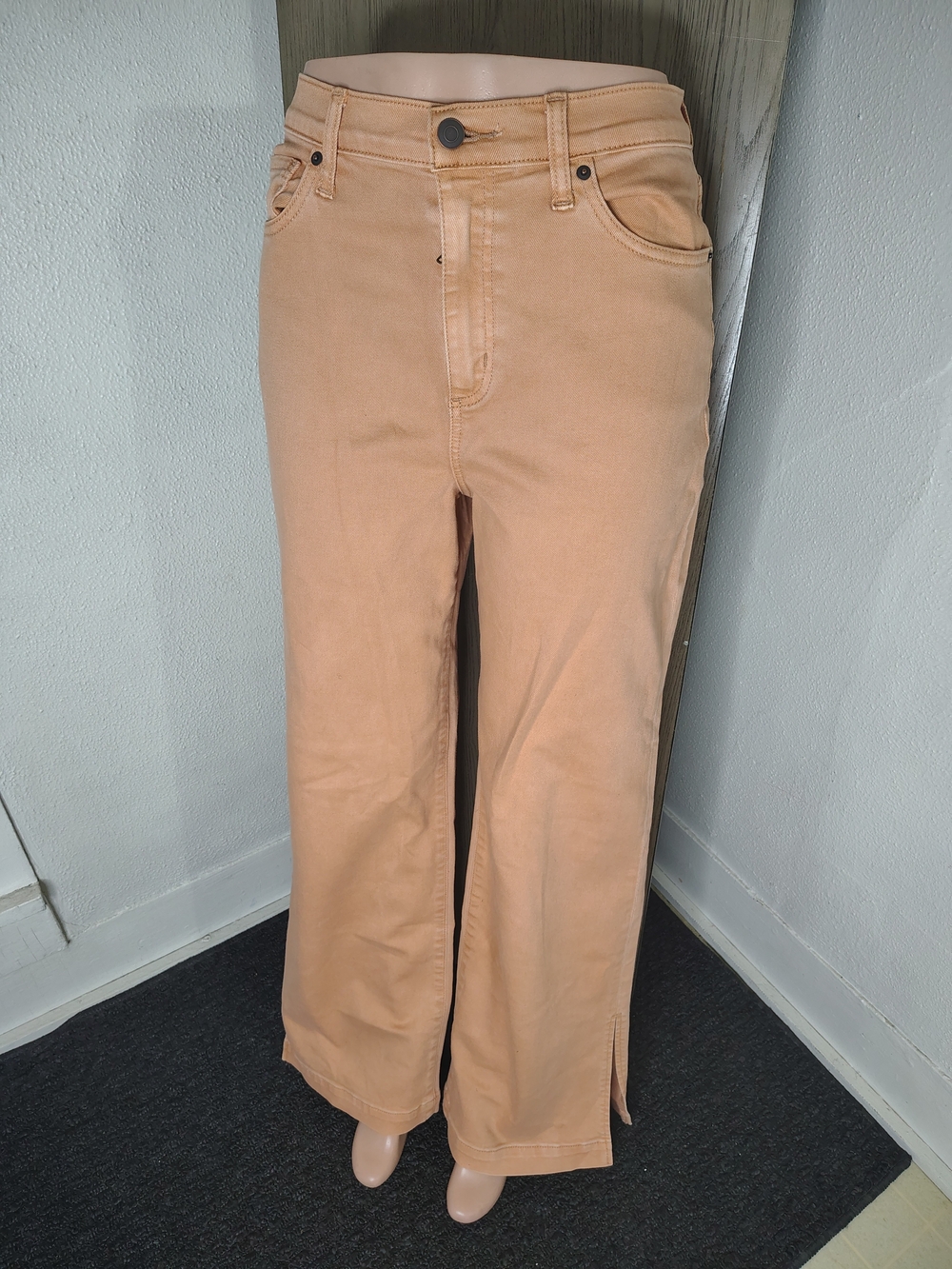 Fashion Nova High-Rise Wide-Leg Jeans in Camel
